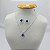 Conjunto De Prata de Gota Corrente Pingente e Brinco Bijou Art - Imagem 6