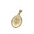 Pingente Banhado a Ouro De Placa Oval Com Cristo Bijou Art - Imagem 3
