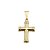 Pingente Banhado a Ouro De Cruz Cheia Bijou Art - Imagem 2