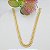 Corrente Banhada a Ouro Elo Curto Intercalado 60 cm Bijou Art - Imagem 1