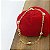 Pulseira Banhada a Ouro Elo Argola Com Bolas Bijou Art - Imagem 1