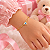 Pulseira Infantil Banhada a Ouro Com Olho Grego Bijou Art - Imagem 2