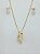Conjunto Banhado a Ouro Liso Com Pedras Bijou Art - Imagem 4