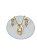Conjunto Banhado a Ouro Liso Com Pedras Bijou Art - Imagem 3