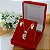 Conjunto Banhado a Ouro Liso Com Pedras Bijou Art - Imagem 1