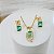 Conjunto Banhado a Ouro Com Pedra Colorida Bijou Art - Imagem 4