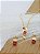 Conjunto Banhado a Ouro Com Pedra Colorida Bijou Art - Imagem 6