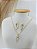 Conjunto Banhado a Ouro Com Pedras Bijou Art - Imagem 4