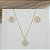 Conjunto Feminino Colar e Brinco Banhado a Ouro 18K Bijou Art - Imagem 5