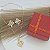 Conjunto Colar e Brinco Banhado a Ouro 18K Abstrato Cravejada Bijou Art - Imagem 4