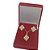 Conjunto Colar e Brinco Banhado a Ouro 18K Abstrato Cravejada Bijou Art - Imagem 3