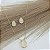 Conjunto Colar e Brinco Banhado a Ouro 18K Gota Cravejada Bijou Art - Imagem 3