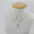 Conjunto Colar e Brinco Banhado a Ouro 18K Gota Cravejada Bijou Art - Imagem 2