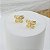Brinco Banhado a Ouro De Borboleta Com Pedras Bijou Art - Imagem 2