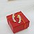 Brinco Banhado a Ouro Fixo Trabalhado Com Pedras Bijou Art - Imagem 1