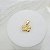 Pingente Banhado a Ouro De Borboleta Lisa Bijou Art - Imagem 2