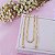 Corrente Banhado Ouro Elo Curto 50 cm Bijou Art - Imagem 2