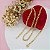 Corrente Banhado Ouro Elo Curto 50 cm Bijou Art - Imagem 4