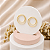 Brinco Banhado a Ouro com Aros Lisos Bijou Art - Imagem 5