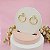 Brinco banhado a Ouro Aro Com Pedras Bijou Art - Imagem 4