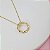 Pingente Banhado a Ouro 18K Redondo Cravejado Bijou Art - Imagem 2