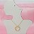 Pingente Banhado a Ouro 18K Redondo Cravejado Bijou Art - Imagem 4