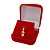 Pingente Banhado a Ouro 18K Menina Com Pedra Rosa Bijou Art - Imagem 3