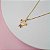 Pingente Menina Banhado a Ouro 18K Com Pedra Rosa Bijou Art - Imagem 4