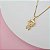 Pingente Banhado a Ouro 18K De Menina Com Pedras Bijou Art - Imagem 4
