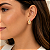 Brinco De Gota Banhado a Ouro 18K Feminino Bijou Art - Imagem 3