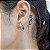 Brinco De Gota Banhado a Ouro 18K Feminino Bijou Art - Imagem 1