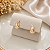 Brinco De Gota Banhado a Ouro 18K Feminino Bijou Art - Imagem 1