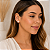 Brinco Feminino Banhado a Ouro 18K Meia Pérola 6mm Bijou Art - Imagem 2