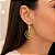 Brinco Redondo Banhado a Ouro 18K Pendurado Bijou Art - Imagem 3