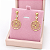 Brinco Redondo Banhado a Ouro 18K Pendurado Bijou Art - Imagem 5