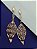 Brinco Feminino Banhado a Ouro 18K Pendurado De Folha Bijou Art - Imagem 3