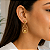 Brinco Banhado a Ouro Gota Grande Feminino Bijou Art - Imagem 3
