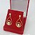 Brinco Banhado a Ouro Gota Grande Feminino Bijou Art - Imagem 1