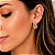 Brinco Feminino Gota Vazado Banhado a Ouro 18k Bijou Art - Imagem 3