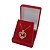 Pingente Feminino De Coração Banhado a Ouro 18K Com Zircônias Bijou Art - Imagem 2