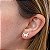 Brinco Banhado a Ouro Liso De Borboleta Bijou Art - Imagem 1