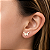 Brinco Banhado a Ouro Liso De Borboleta Bijou Art - Imagem 3