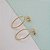 Brinco Feminino Banhado a Ouro Fixo Oval Bijou Art - Imagem 3