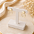 Brinco Feminino Banhado a Ouro Pendurado Com 2 Aros Bijou Art - Imagem 5