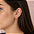 Brinco Feminino Banhado a Ouro Fixo 2 Aros Redondos Bijou Art - Imagem 3