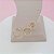 Brinco Feminino Banhado a Ouro Fixo 2 Aros Redondos Bijou Art - Imagem 6