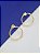 Brinco Feminino Banhado a Ouro Fixo 2 Aros Redondos Bijou Art - Imagem 1