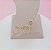 Brinco Feminino Banhado a Ouro Fixo 2 Aros Redondos Bijou Art - Imagem 7