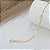 Pulseira Feminina Banhado a Ouro Com Folha Lisa Vazada Bijou Art - Imagem 4
