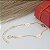 Pulseira Feminina Banhado a Ouro Com Folha Lisa Vazada Bijou Art - Imagem 5